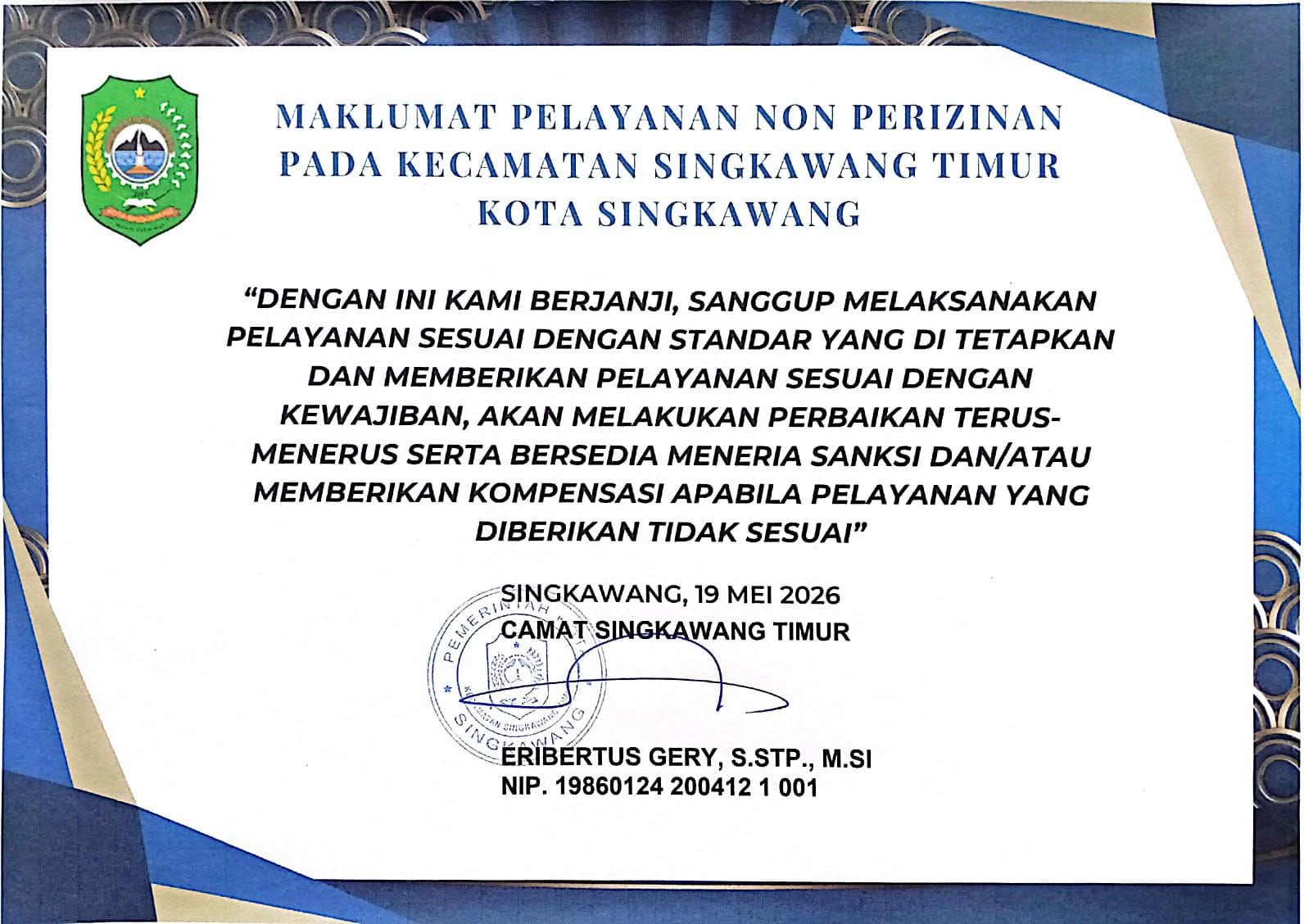 Maklumat Pelayanan